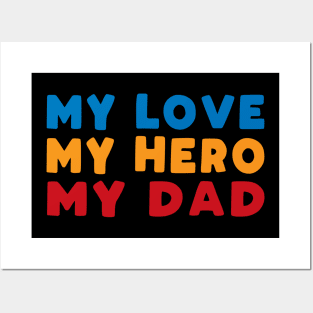 Dad love gift shirt Posters and Art